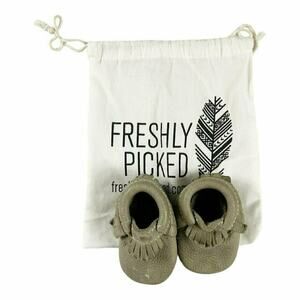 Freshly Picked Olive Green Moccasins Size 1